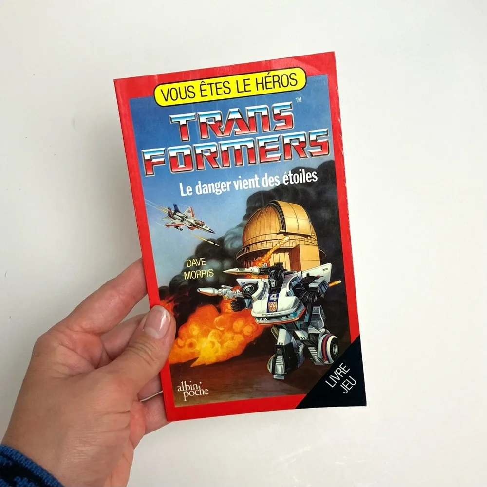80s Vintage Transformers French Book Livre Jeu Vous êtes le héro 1980s Francais - Picture 7 of 7